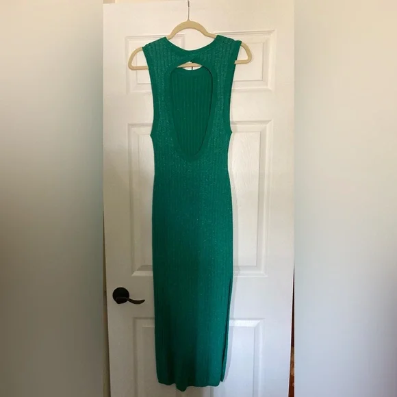 Spell Mercury Knit Maxi Dress, Emerald, Size Medium - Picture 9 of 15